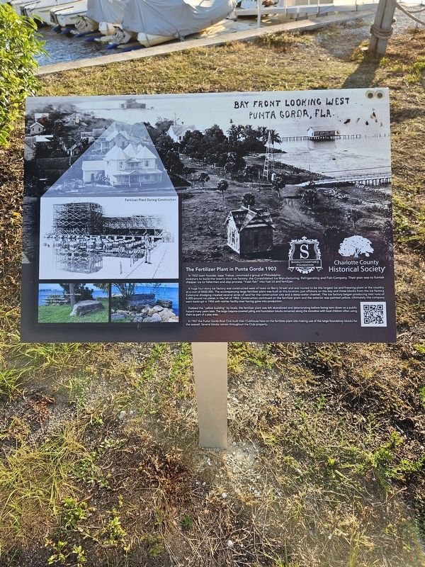 The Fertilizer Plant in Punta Gorda 1903 Marker image. Click for full size.