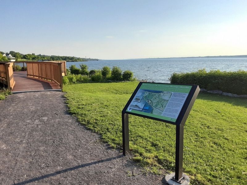 Restoration of The St Lawrence Heritage Shoreline Marker. Click for full size. Restoration of The St Lawrence Heritage Shoreline Marker image. Click for full size.