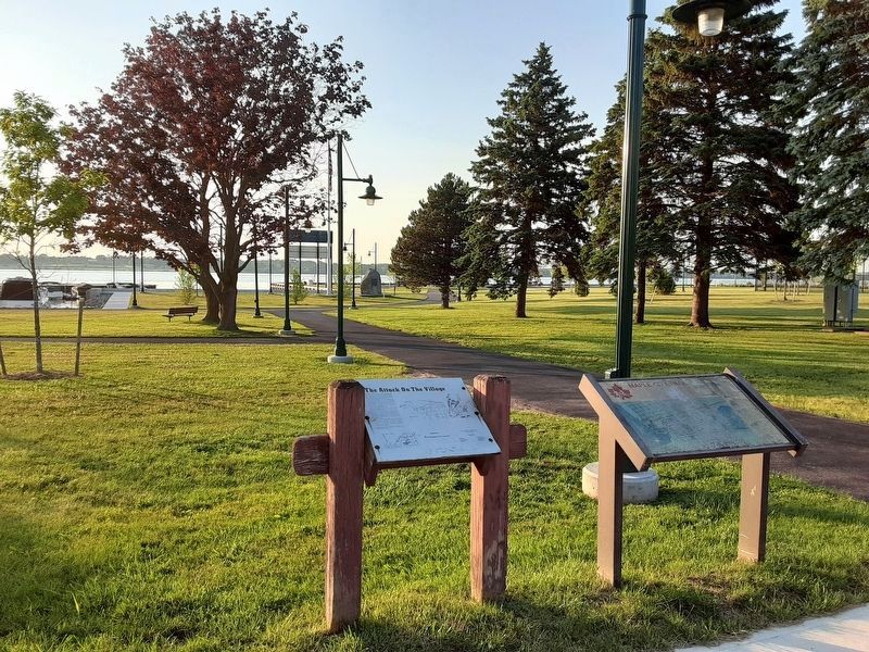 The Attack On The Village Marker image. Click for full size.