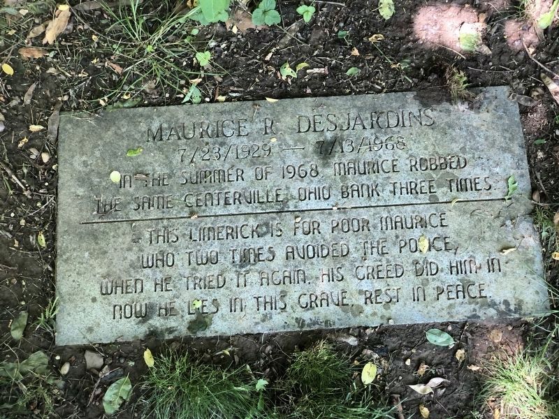 Maurice R. Desjardins Marker. Click for full size. Maurice R. Desjardins Marker image. Click for full size.