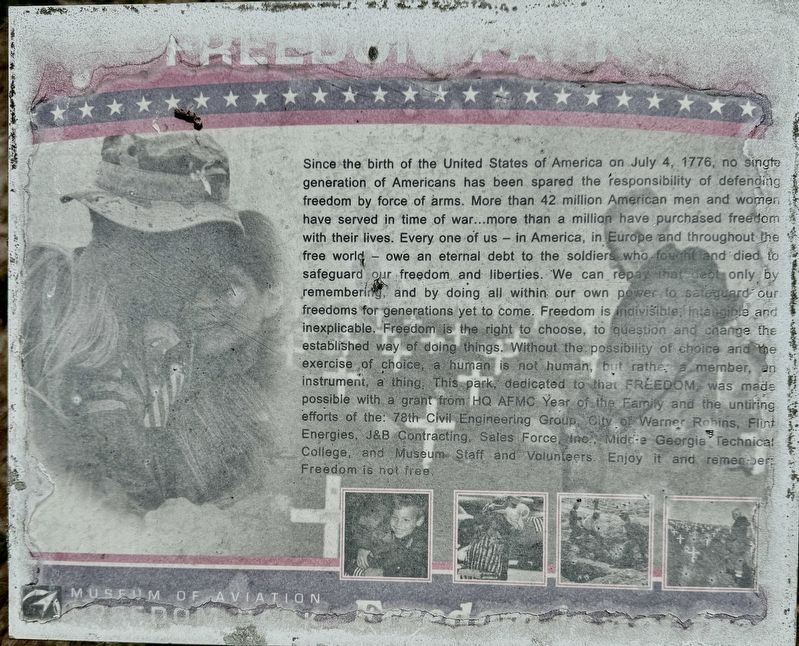 Freedom Park Marker image. Click for full size.
