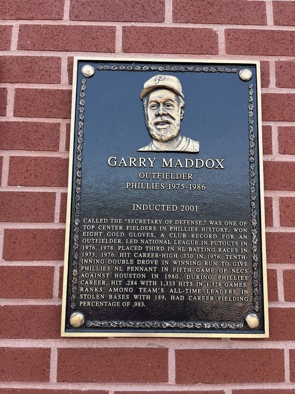 Garry Maddox Marker. Click for full size. Garry Maddox Marker image. Click for full size.