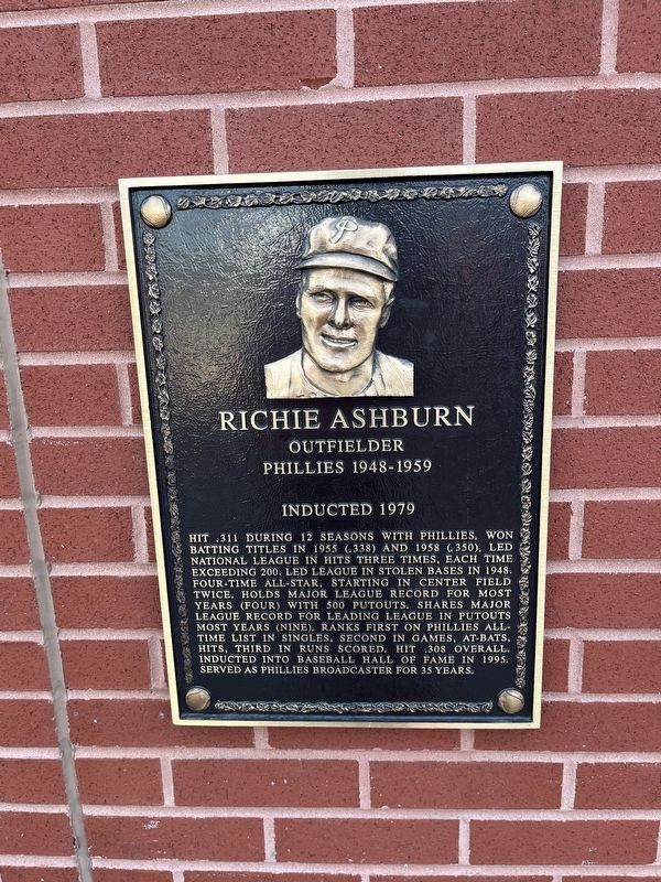 Richie Ashburn Marker image. Click for full size.