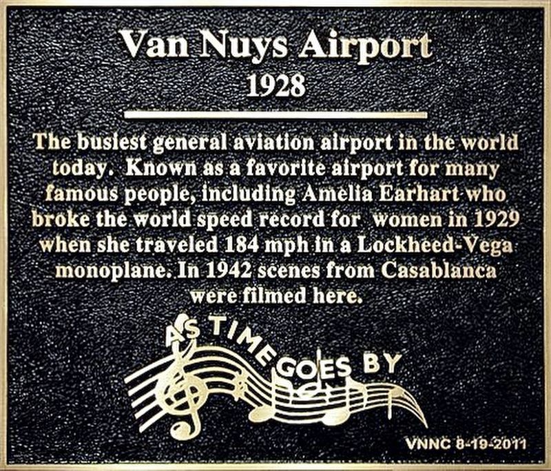 Van Nuys Airport Marker image. Click for full size.