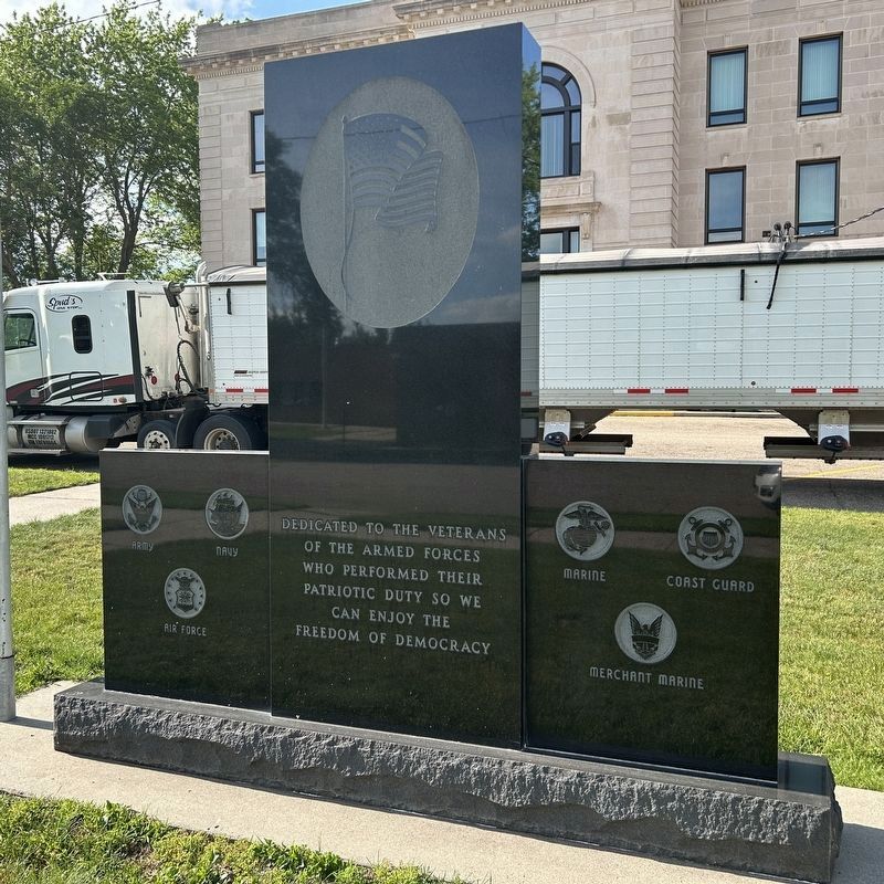 Deuel County Court House Veterans Memorial, Side One. Click for full size. Deuel County Court House Veterans Memorial, Side One image. Click for full size.