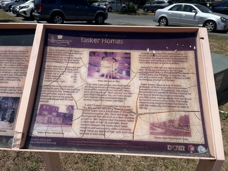 Tasker Homes Marker. Click for full size. Tasker Homes Marker image. Click for full size.