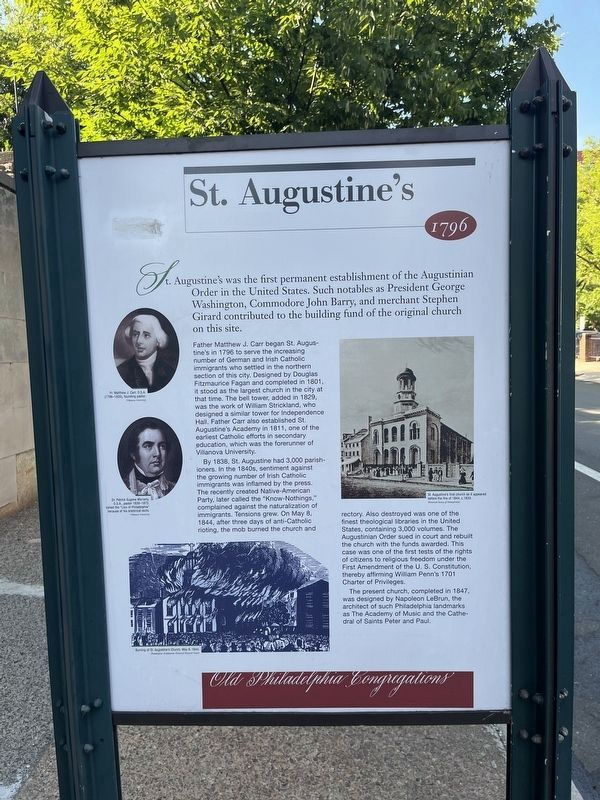 St. Augustine's Marker. Click for full size. St. Augustine's Marker image. Click for full size.