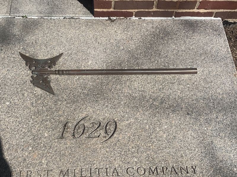 Bronze plaque on marker. Click for full size. Bronze plaque on marker image. Click for full size.