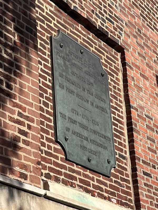 Old St. George's United Methodist Church Marker. Click for full size. Old St. George's United Methodist Church Marker image. Click for full size.