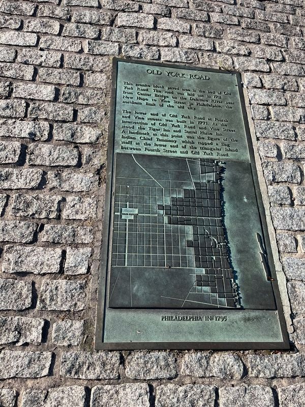 Old York Road Marker. Click for full size. Old York Road Marker image. Click for full size.