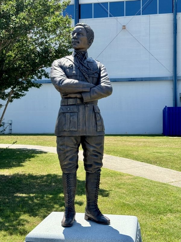 Eugene Jacques Bullard statue. Click for full size. Eugene Jacques Bullard statue image. Click for full size.