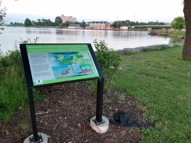 Restoration of The Oswegatchie Heritage Shoreline Marker. Click for full size. Restoration of The Oswegatchie Heritage Shoreline Marker image. Click for full size.