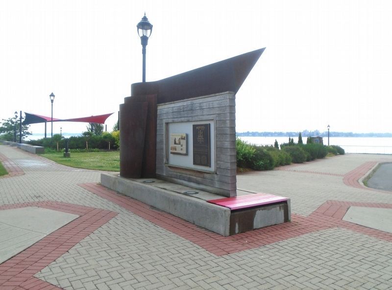 RiverWalk Park and Marker. Click for full size. RiverWalk Park and Marker image. Click for full size.
