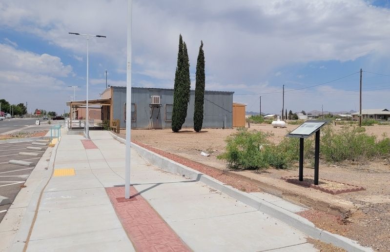 The view of the James Todd Dean and Charles Chase Miller Marker along the street. Click for full size. The view of the James Todd Dean and Charles Chase Miller Marker along the street image. Click for full size.