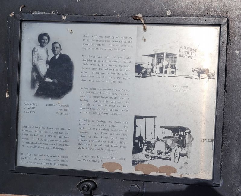 Mary Alice and Archibald Douglass Marker image. Click for full size.