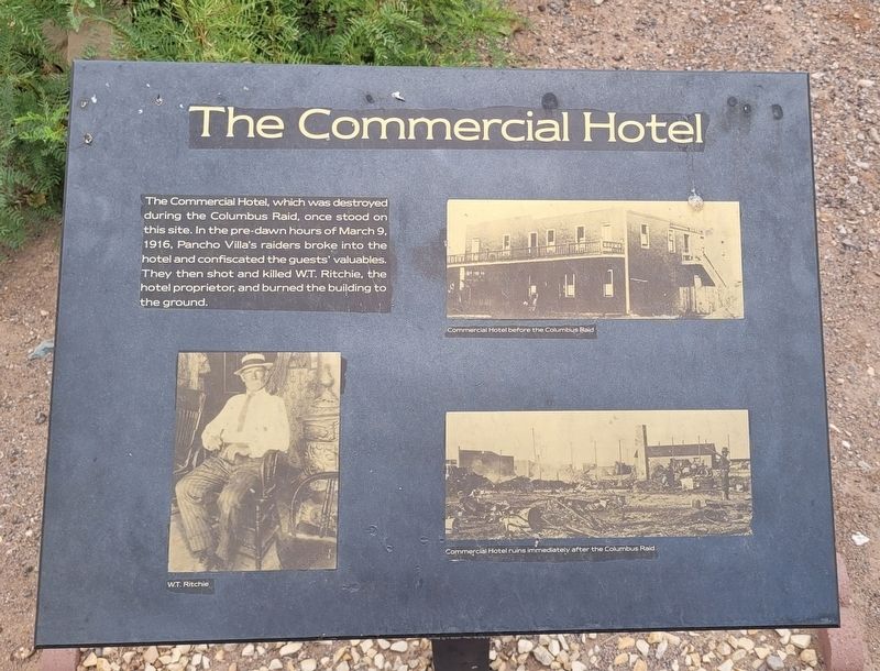 The Commercial Hotel Marker image. Click for full size.