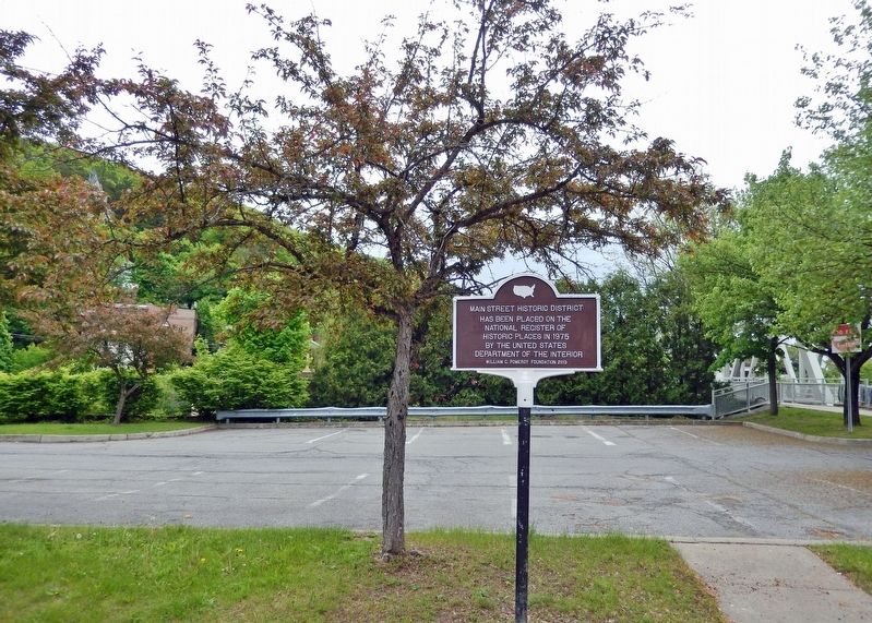 Main Street Historic District Marker. Click for full size. Main Street Historic District Marker image. Click for full size.