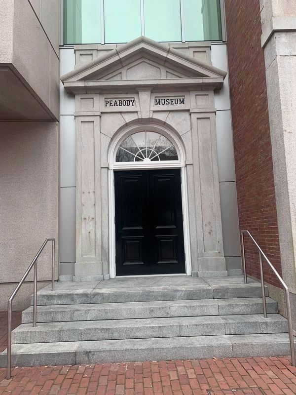 Peabody Museum original entrance image. Click for full size.
