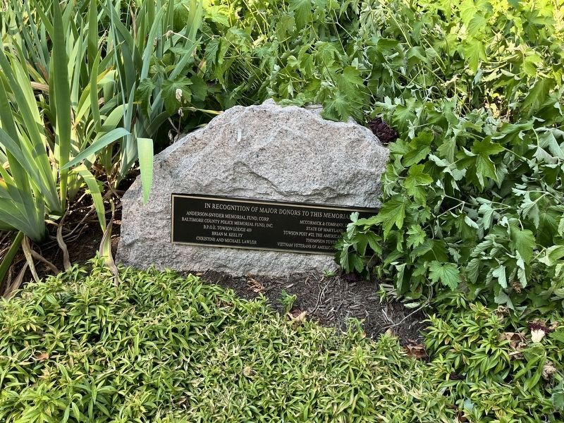 Donor plaque. Click for full size. Donor plaque image. Click for full size.