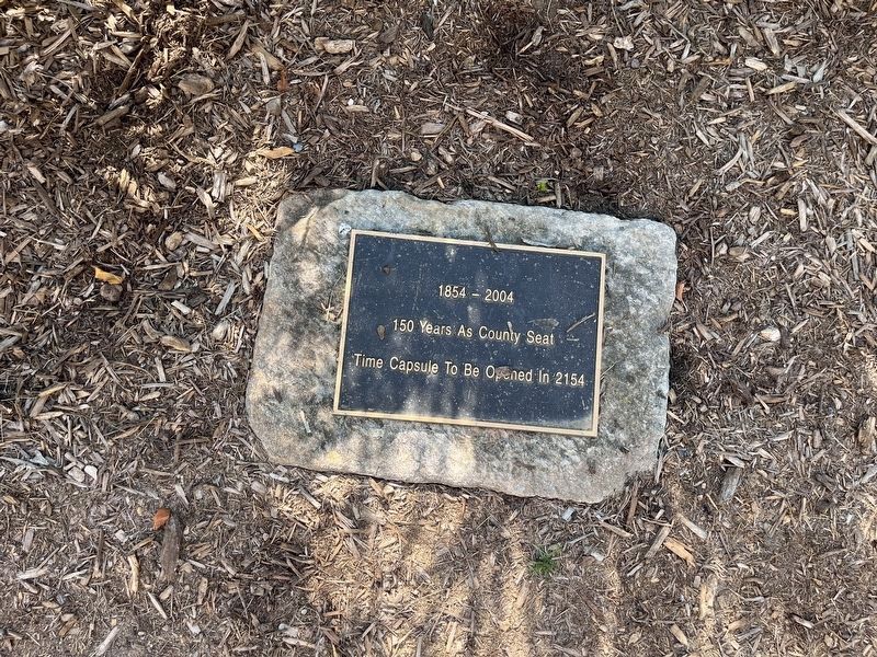 Time capsule on the courthouse grounds. Click for full size. Time capsule on the courthouse grounds image. Click for full size.