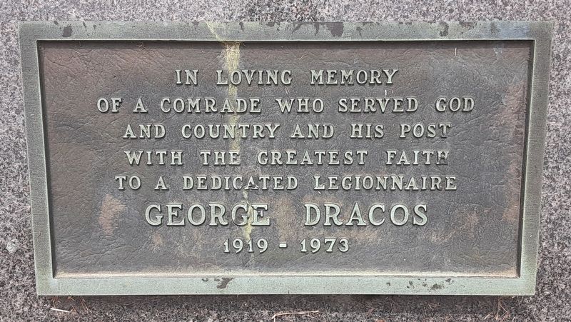 George Dracos Marker. Click for full size. George Dracos Marker image. Click for full size.