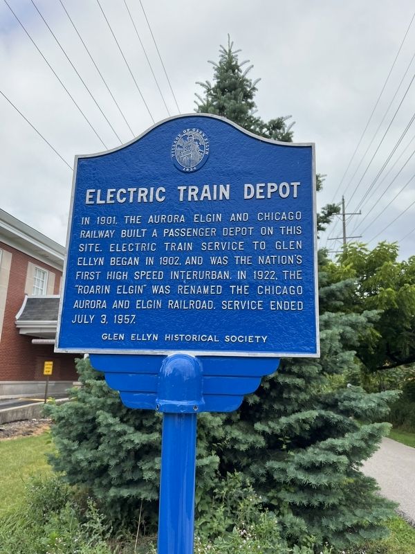 Electric Train Depot Marker. Click for full size. Electric Train Depot Marker image. Click for full size.