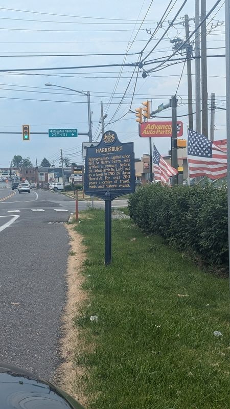 Harrisburg Marker. Click for full size. Harrisburg Marker image. Click for full size.