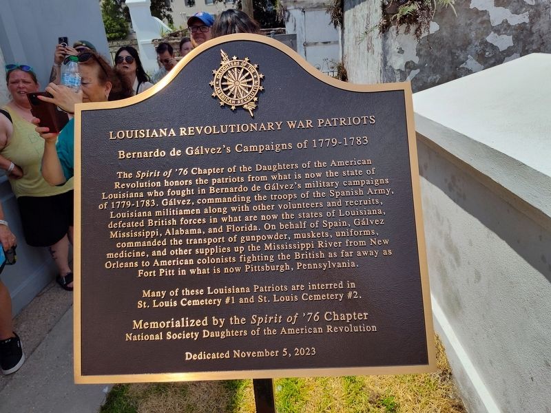 Louisiana Revolutionary War Patriots Marker. Click for full size. Louisiana Revolutionary War Patriots Marker image. Click for full size.
