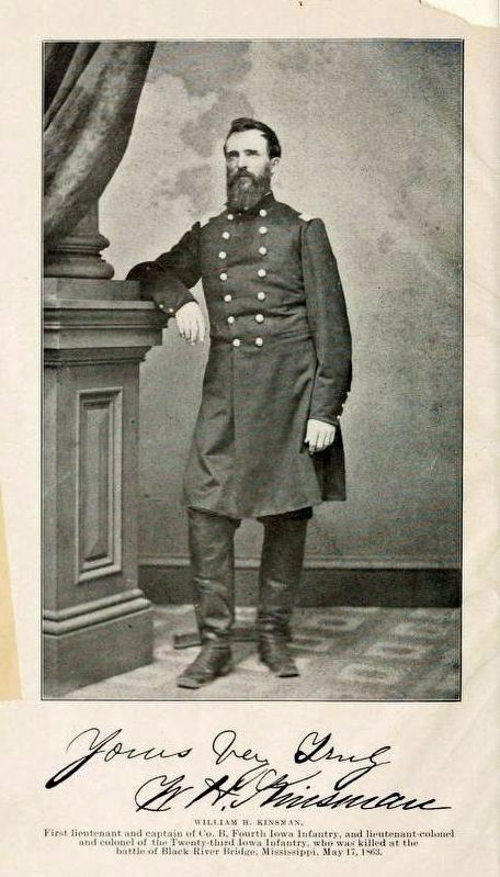 Colonel William H. Kinsman. Click for full size. Colonel William H. Kinsman image. Click for full size.
