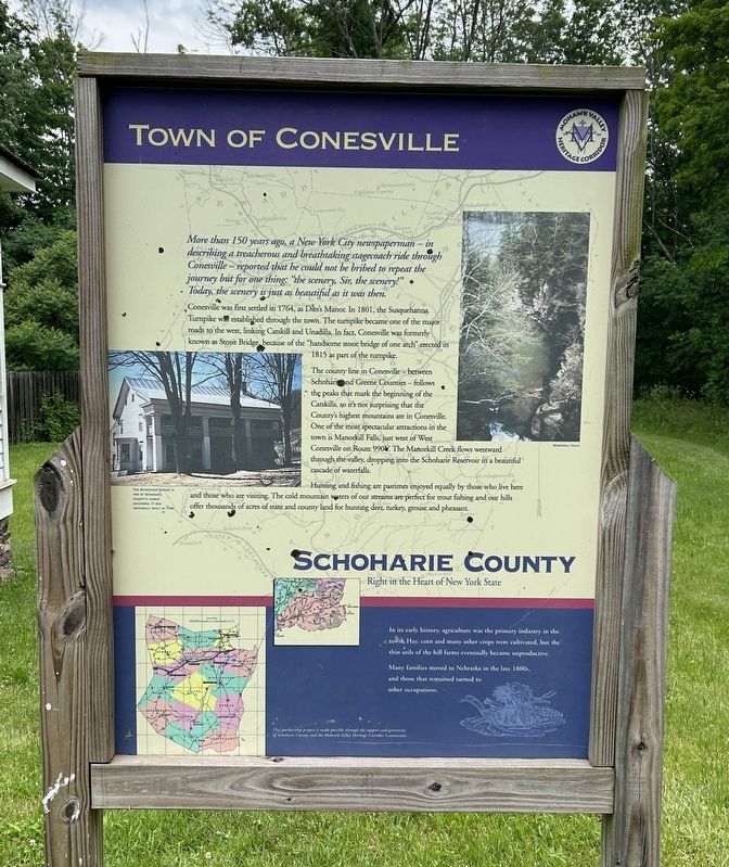 Town of Conesville Marker. Click for full size. Town of Conesville Marker image. Click for full size.