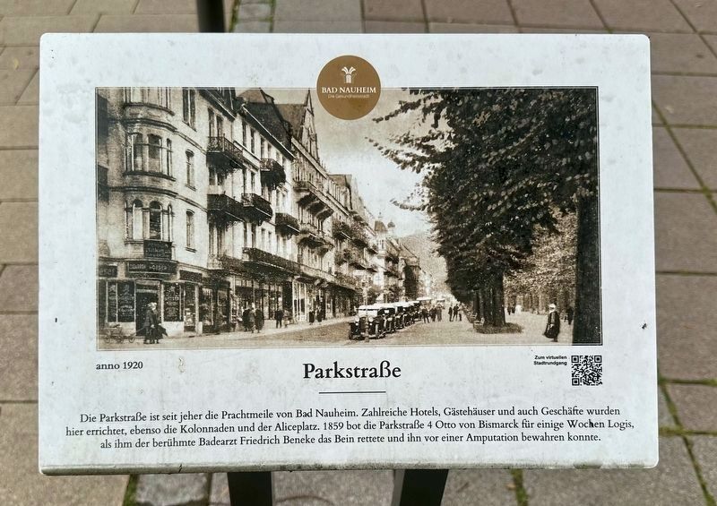 Parkstra�e / �Park Street� Marker image. Click for full size.