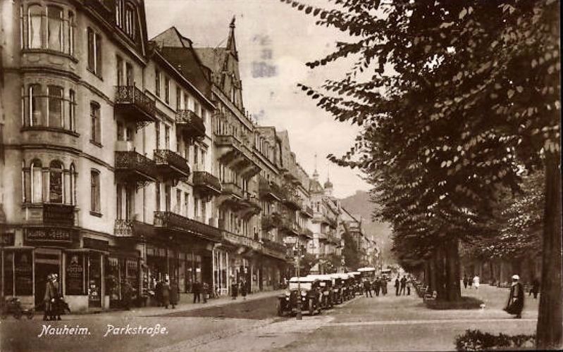 Parkstra�e - same postcard as on the marker image. Click for full size.