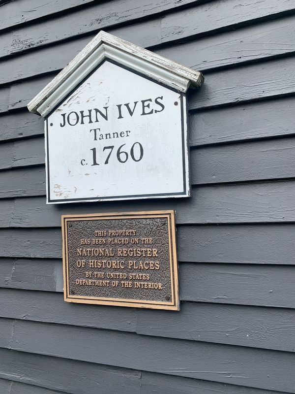 John Ives House Marker. Click for full size. John Ives House Marker image. Click for full size.