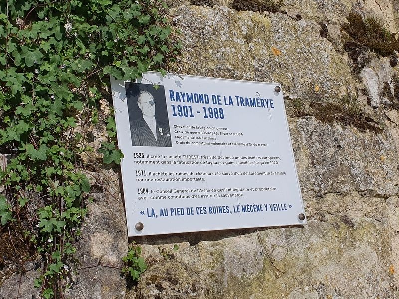 Raymond de la Tramerye Marker. Click for full size. Raymond de la Tramerye Marker image. Click for full size.