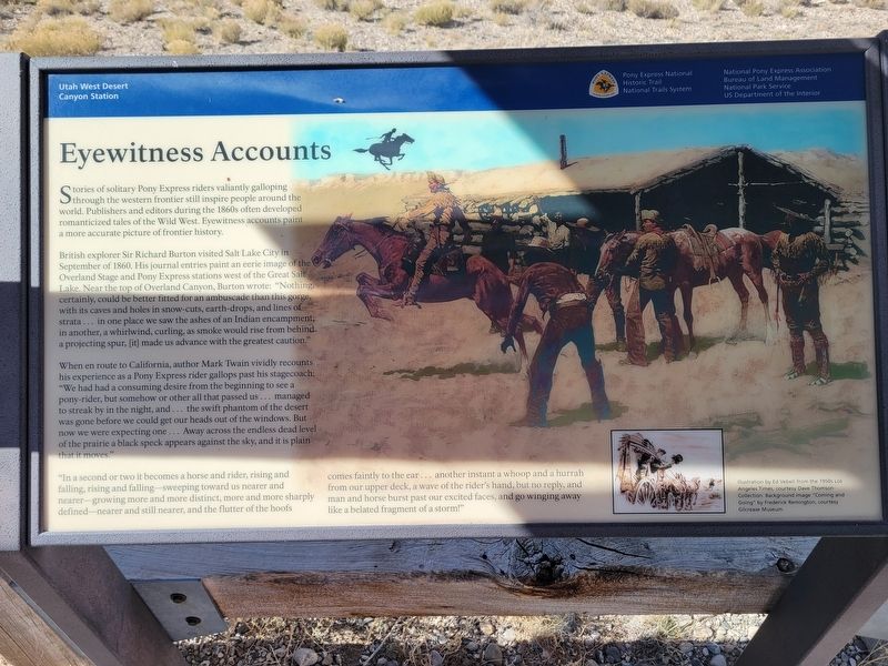 Eyewitness Accounts Marker. Click for full size. Eyewitness Accounts Marker image. Click for full size.