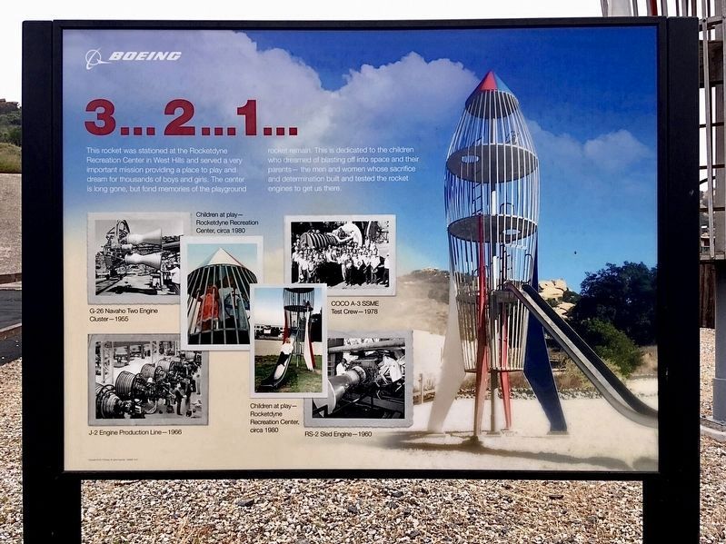 Rocketdyne Recreation Center Marker image. Click for full size.