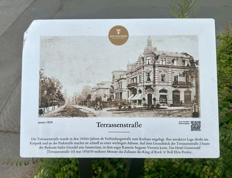 Terrassenstra�e / �Terrace Street� Marker image. Click for full size.