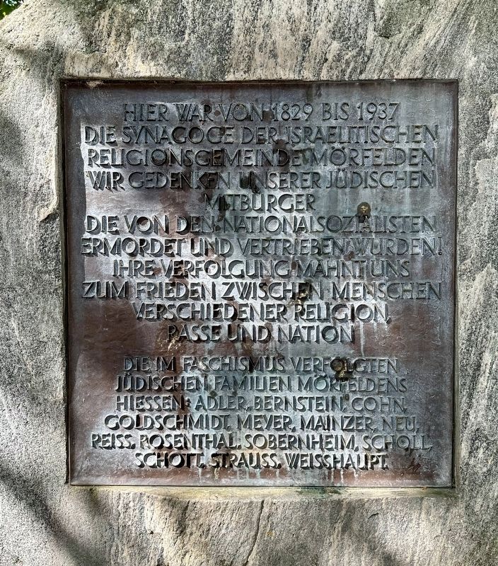 M�rfelden Synagoge Marker image. Click for full size.