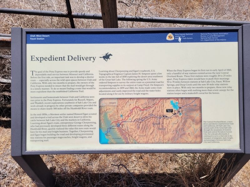 Expedient Delivery Marker. Click for full size. Expedient Delivery Marker image. Click for full size.