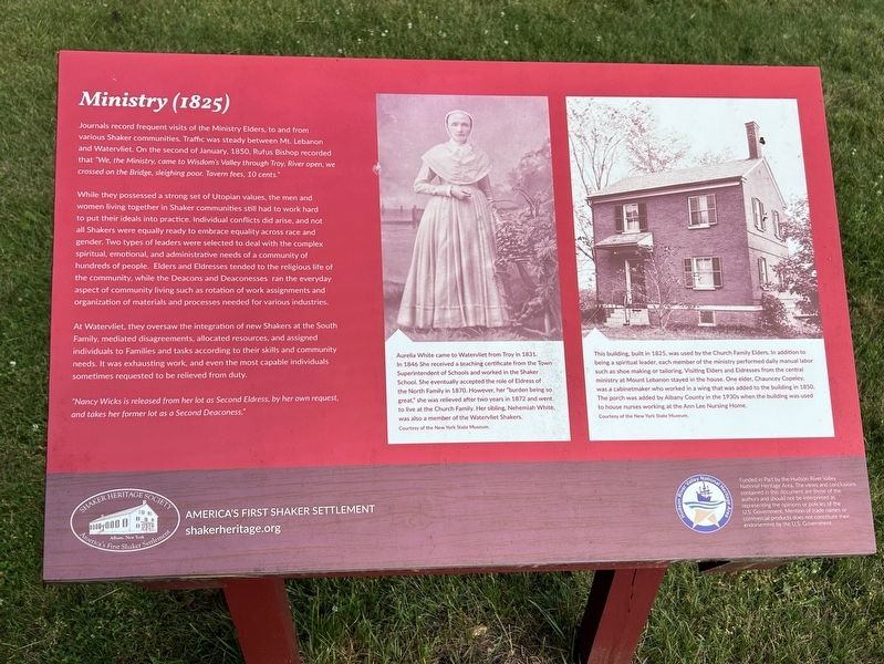 Ministry (1825) Marker image. Click for full size.