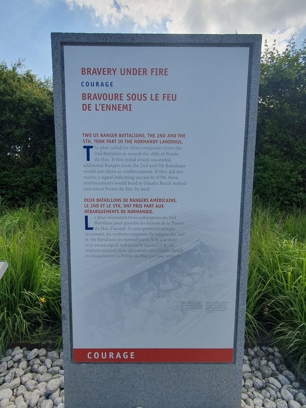 Bravery Under Fire Marker. Click for full size. Bravery Under Fire Marker image. Click for full size.
