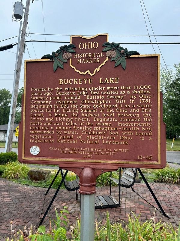 Buckeye Lake Marker image. Click for full size.