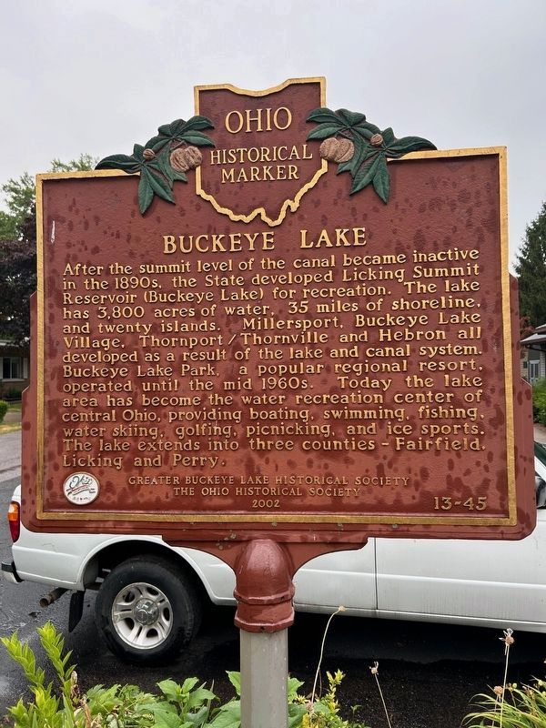 Buckeye Lake Marker image. Click for full size.