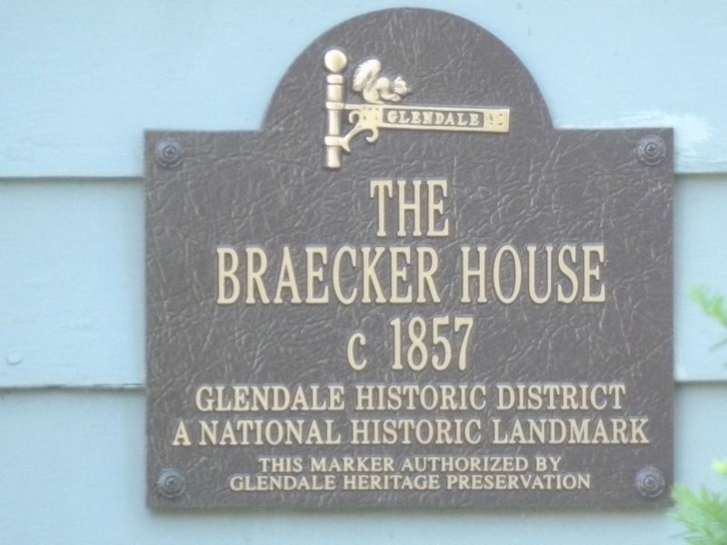 The Braecker House Marker image. Click for full size.