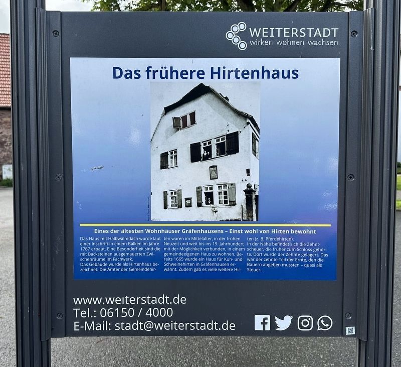 Das fr�here Hirtenhaus / Former Shepherds House Marker image. Click for full size.