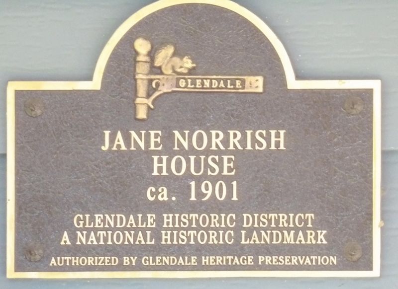 Jane Norrish House Marker image. Click for full size.