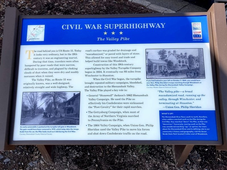 Civil War Superhighway Marker. Click for full size. Civil War Superhighway Marker image. Click for full size.