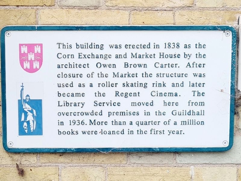 Corn Exchange Marker. Click for full size. Corn Exchange Marker image. Click for full size.