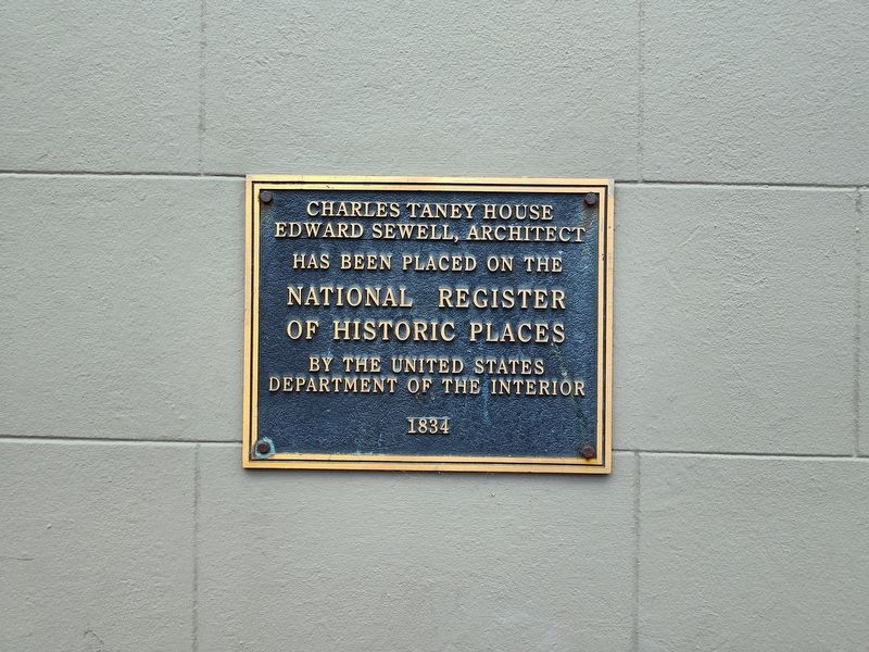 Charles Taney House Marker. Click for full size. Charles Taney House Marker image. Click for full size.