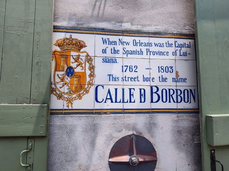 Calle de Bourbon Marker image. Click for full size.